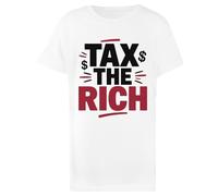 Oldrytee Tax The Rich Cotton Child T-Shirt White Kid