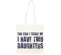 Oldrytee Tu Ne Peux Pas Me Faire Peur, J'ai Deux Filles Shopping Beige Unisex Totebag Coton