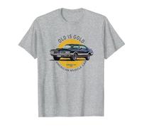 Oldsmobile 442 American Muscle Car Années 60 70 Oldsmobile Or T-Shirt, Homme, Gris Chiné, 3XL
