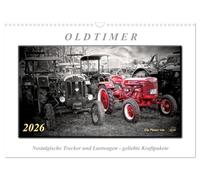 Oldtimers - tracteurs et camions nostalgiques (Calendrier mural 2026 DIN A3 horizontal), CALVENDO calendrier mensuel