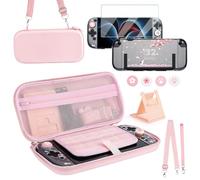 OLDZHU Housse Switch 2 pour Nintendo Switch 2 (2025), Kit D'étui Portable pour Switch 2 avec coque pour nintendo switch 2,verre trempé,4Pcs Capuchons Joystick,Support pour NS 2