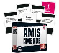 Olé! Studio Amis DE Merde - Le Jeu Qui ruine Vos amitiés ! Qui Sera l’ami de Merde de la soirée ? - Jeu de Cartes - Jeu de société Amusant pour Adultes - Idée Cadeau, Noir