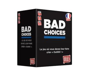 OLE! Studio Bad Choices - Version Française - Jeu d’Ambiance Adulte 18+ - Cartes, Secrets & Mauvais Choix - Soirée Apéro | 3 Joueurs et + | 20-45 Min
