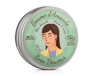 OLÉANAT-Baume d'amande douce bio. Le pot de 30 ml