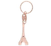 Oleanderhof Porte-clés Tour Eiffel en couleur or rose - Souvenir de Paris - Voyage Paris - Vacances en France - Mini Tour Eiffel, Rose doré, S