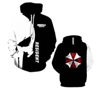 OLEBYKEZ Sudaderas Con Capucha Hombre Para R.ES.i.d.en.t Casual Estampado Y Bolsillo Ropa De Calle Chaquetas Deportivas Tops -E||4X_l