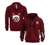 OLEBYKEZ Sweat À Capuche Confortable pour Homme Imprimé F.u.LL.me.t.al Al.ch.e.mi.St Vêtement D'extérieur Style Sportif Printemps Automne Survêtement Pulls-JHSe||s