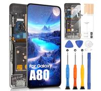 OLED Écran LCD pour Samsung Galaxy A80 A805 pour Samsung A80 A805 SM-A805F SM-A8050 SM-A805X SM-A805N Digitizer Touch Écran Remplacement Assembly avec Outils(Noir Avec Cadre)