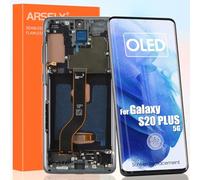 OLED Écran LCD pour Samsung S20 Plus 5G Display pour Samsung Galaxy S20+ 5G G985 G986 LCD Affichage Ecran Remplacement Tactile Assembly avec Outils, Noir (Écran Incurvé, Écran Plat)