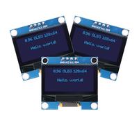OLED I2C Display Module RUIZHI 3 pièces I2C Display 128 x 64 Pixel 0.96 Pouce,Caractères de Couleur Bleu, Display Compatible avec Arduino