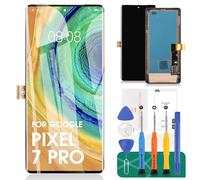 OLED pour Google Pixel 7 Pro 5G Écran de remplacement pour Google Pixel 7 Pro GP4BC GE2AE Écran LCD pour Google Pixel 7 Pro Digitizer Assemblée Écran tactile Remplacement 5G avec cadre