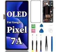 OLED pour Google Pixel 7A Écran de remplacement avec cadre tactile LCD Digitizer Kit d'outils de réparation Assemblée G0DZQ GWKK3 GHL1X G82U8 (prise en charge des empreintes digitales)