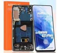 OLED pour Samsung Galaxy S21 Plus 5G LCD Display pour Samsung S21 Plus SM-G996B SM-G996U SM-G996W LCD Écran Tactile Digitazer Assembly Remplacement avec Réparation Kit (Noir avec Cadre)