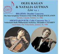 Oleg Kagan Natalia Gutman Svetlanov Lazariev State Symphony Orchestra - Oleg Kagan & Natalia Gutma 1 [Compact Discs]