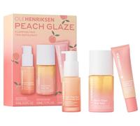 OLEHENRIKSEN ORIGINAL PEACH GLACE PLUMPING TRIO Kit de soin avec niacinamide et vitamine C Vegan 50 ml + 15 ml + 12 ml
