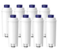 Oleic Filtres à Eau pour Machine à Café Delonghi Magnifica s, Filtre Delonghi Dinamica et Les Séries ECAM/ETAM/ESAM/BCO, Cartouche Filtrante DLSC002, Filtre Adoucir l'eau (8 Pièces)