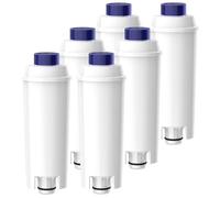 Oleic Filtres à Eau pour Machine à Café Delonghi Magnifica s, Filtre Delonghi Dinamica et Les Séries ECAM/ETAM/ESAM/BCO, Cartouche Filtrante DLSC002, Filtre Adoucir l'eau (6 Pièces)