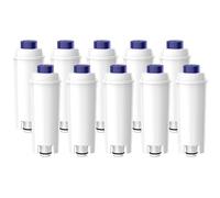 Oleic Filtres à Eau pour Machine à Café Delonghi Magnifica s, Filtre Delonghi Dinamica et Les Séries ECAM/ETAM/ESAM/BCO, Cartouche Filtrante DLSC002, Filtre Adoucir l'eau (10 Pièces)