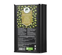 Oleificio Mallia Huile d'Olive Bio - Bidon de 5 Litres d'Huile d'Olive Vierge Biologique, Pression à Froid - Olives d'Origine Italienne - Idéale pour Cuire et Assaisonner tous Types d'Aliments - 5L