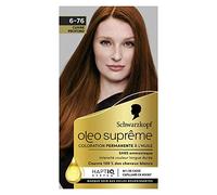 Schwarzkopf - Oleo Suprême - Coloration Permanente à l’Huile - Couleur et Eclat Longue Durée - sans Ammoniaque - Couvre 100% des Cheveux Blancs - HaptIQ Système - Cuivré Profond 6-76