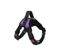 OLEOJH Harnais anti-traction pour chien, harnais réfléchissant réglable avec poignée de contrôle, convient pour les chiens de petite et grande taille - Violet, taille L