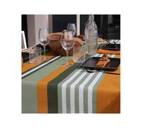 OLERON Nappe 70% coton 30% polyester enduit 300X150 Oil green SUD ETOFFE