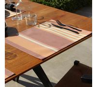 OLERON Set de table 100% polyester enduit 35x50 Brique SUD ETOFFE