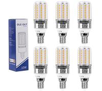 OLEVOLT Ampoule LED E14 Blanc Chaud 2700K Ampoules Maïs LED E14 1200LM 10W Équivalent Halogène 80W, Non Dimmable Ampoules à E4 Vis Edison Sans Scintillement Large Faisceaux 360°Lot de 6