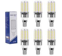 OLEVOLT Ampoule LED E14 Blanc Froid 5000K Ampoules Maïs LED E14 1200LM 10W Équivalent Halogène 80W, Non Dimmable Ampoules à E14 Vis Edison Sans Scintillement Large Faisceaux 360° Lot de 6