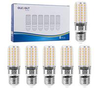 OLEVOLT Ampoule LED E27 Blanc Chaud 2700K Ampoules Maïs LED E27 1400LM 12W Équivalent Halogène 100W, Non Dimmable Ampoules à E27 Vis Edison Sans Scintillement Large Faisceaux 360°Lot de 6