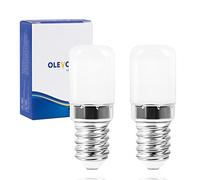OLEVOLT Lampe E14 LED Ampoule Réfrigérateur Blanc Chaud 3000K E14 Mini Ampoule LED 2W Équivalent 20W Incandescent LED économie D'énergie 210LM Non Dimmable AC 220-240V Lot de 2