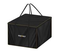 OLEVOLT Sac de Rangement Coussin 80x80x60cm Housse de Coussin d'extérieur | 600D Oxford Housse Rangement Coussin Salon de Jardin avec Poignée Sac de Rangement Carré pour Meubles de Jardin, Couettes