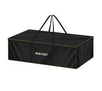 OLEVOLT Sac de Rangement Coussin Salon de Jardin Sac Sapin de Noel 600D | Housse de Coussin d'Extérieur Grande Sac de Rangement avec Poignée Housse de Rangement de Coussin Exterieur 175x75x55cm