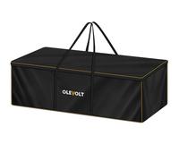 OLEVOLT Sac de Rangement XXL 200x60x75cm Housse Sapin de Noel 600D Oxford | Sac de Rangement Coussin Exterieur Imperméable Grand Sac de Rangement pour Coussins de Meubles de Jardin avec Poignée