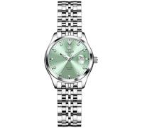 OLEVS Montre à quartz pour femme avec bracelet en acier et date | Le cadran apporte de la couleur aux vêtements sobres, bracelet en acier et affichage de la date pour le travail