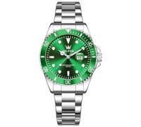 OLEVS Montre à quartz pour femme avec bracelet en acier et date | Le cadran apporte de la couleur aux vêtements sobres, bracelet en acier et affichage de la date pour le travail