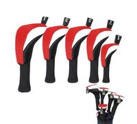 olf Wood Club Headcovers, Long Neck Golf Hybrid Headcover, 300g Dustproof Protective Club Covers, Breathable Hybrid Head Cover with Number Labels for Fairway Woods, Driver,13x31cm, 10.5x26cm, 9x21cm