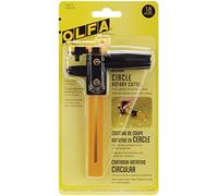 Olfa Cutter Circulaire Rotatif de 18 mm (CMP-3), Lame rotative réglable avec Manche à cliquet, découpe de Cercles Parfaits pour travaux manuels, Couture, matelassage, Lame de Rechange : RB18-2