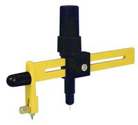 Olfa Cutter compas CMP-1/DX - découpe circulaire 1,6 à 22 cm, corps ABS, 10 lames