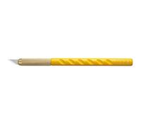 Olfa Cutter AK-1 – Corps cylindrique ABS, découpe de précision, noir et jaune, 14 x 0,6 x 0,6 cm
