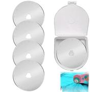 Olfa Fiskars Lot de 5 lames de rechange universelles SKS-7 en titane pour tissu, papier, scrapbooking - 45 mm - Argenté