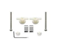 Olfa - Kit de charnières fixes non réglables pour abattant WC - Accessoire pour siège de toilette - Classique - Plastique