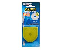 OLFA Lot de 10 lames rotatives en acier tungstène 45 mm