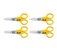 Olfa Lot De 4 Ciseaux Scs1 Multi-Usage Lames Dentelées 14 Cm