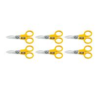 Olfa Lot De 6 Ciseaux Scs1 Multi-Usage Lames Dentelées 14 Cm