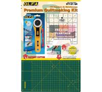 Olfa Starter-Kit avec tapis de coupe vert, cutter rotatif RTY-2/G & règle Quilt