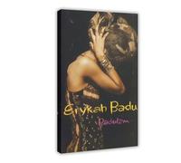 OLFCESPP Erykah Badu - Baduizm - Poster sur toile pour décoration de chambre à coucher, bureau, chambre, cadeau (50 x 75 cm)