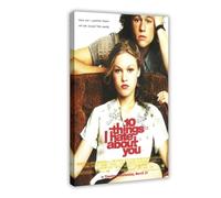 OLFCESPP Poster du film 10 Things I Hate About You (1) - Impression sur toile - Décoration murale pour salon, chambre à coucher - 60 x 90 cm