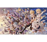 OLFTR Cosplay Genshin Impact DIY 5D Diamant Peinture Kits,Bricolage Diamond Pasted Painting Point de Croix Peinture Strass Broderie Craft pour Home Décoration Murale 30x40CM