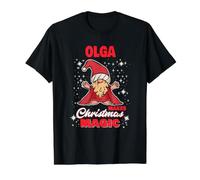 Olga Fait de la Magie de Noël Le nom d'Olga GNOME T-Shirt Graphique avec Valeur